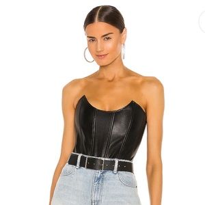 Miaou leather corset